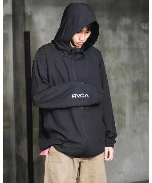 RVCA（ルーカ）の「RVCA メンズ 【VA SPORT】 YOGGER JACKET II ジャケット 【2025年春夏モデル】/ルーカジップアップナイロンジャケット（ブルゾン・メンズ・ブラック・SMALL/MEDIUM/LARGE/X-LARGE）」の6枚目の写真