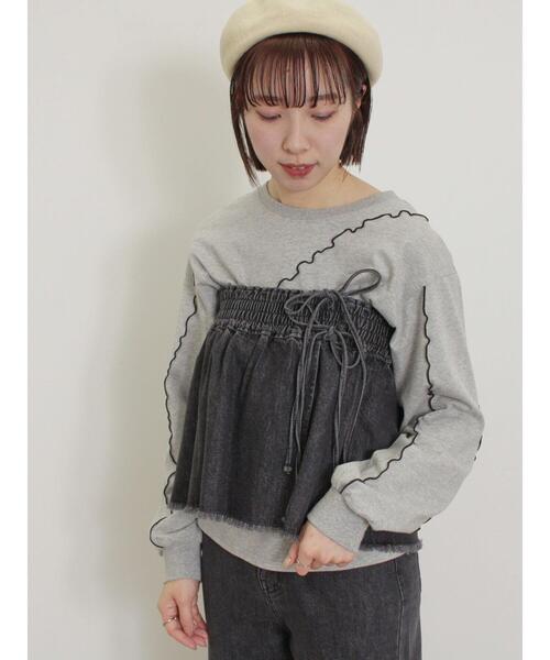 Samansa Mos2（サマンサ モスモス）の「スカートセットデニムパンツ（その他パンツ・レディース・ブラック/ブルー・F）」の14枚目の写真