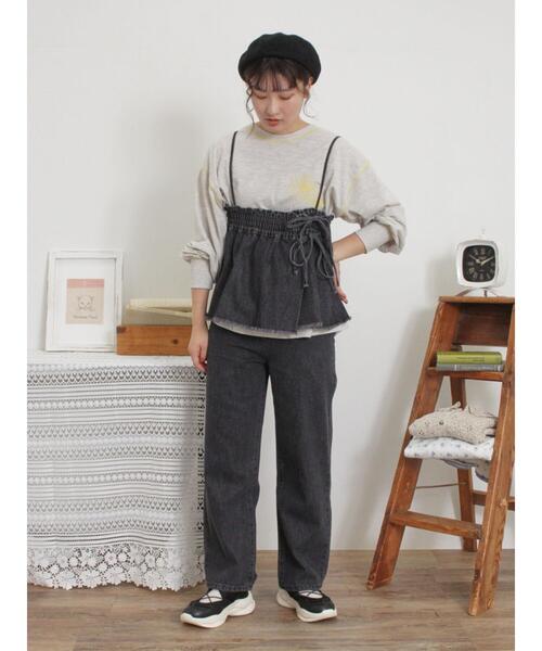 Samansa Mos2（サマンサ モスモス）の「スカートセットデニムパンツ（その他パンツ・レディース・ブラック/ブルー・F）」の19枚目の写真