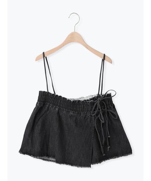 Samansa Mos2（サマンサ モスモス）の「スカートセットデニムパンツ（その他パンツ・レディース・ブラック/ブルー・F）」の3枚目の写真