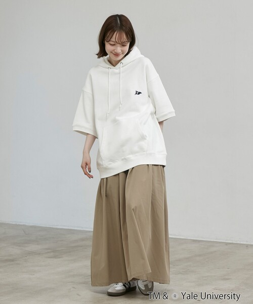 coen（コーエン）の「YALE別注 半袖スウェットパーカー（パーカー・メンズ・ホワイト/ネイビー/コバルトブルー・M/L/XL）」の7枚目の写真