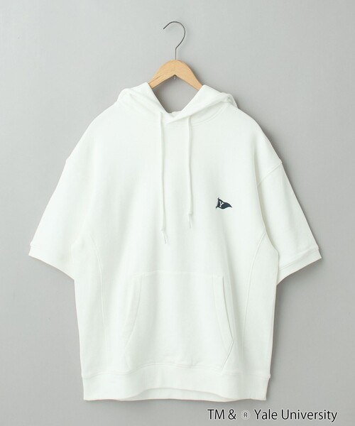 coen（コーエン）の「YALE別注 半袖スウェットパーカー（パーカー・メンズ・ホワイト/ネイビー/コバルトブルー・M/L/XL）」の22枚目の写真