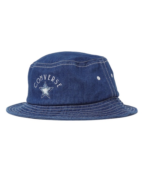 CONVERSE(コンバース)の「∴WEGO/CONVERSE WASHED DENIM BUCKET(ハット・レディース・ブラック系2/インディゴブルー・FREE)」の4枚目の写真