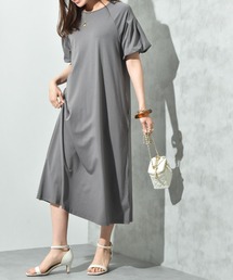 INTERPLANET | 【接触冷感】バルーンスリーブカットワンピース(ワンピース)