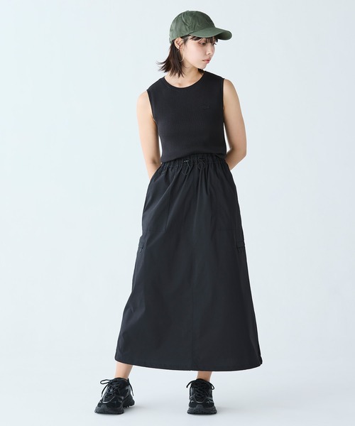 LACOSTE(ラコステ)の「ドローストリング入り バルーンスカート(スカート・レディース・ライトグレー/ブラック・36/38/40/34)」の6枚目の写真