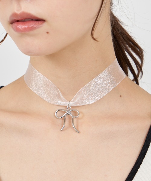 セール】リボンモチーフシアーチョーカー（ネックレス）｜ROYAL PARTY