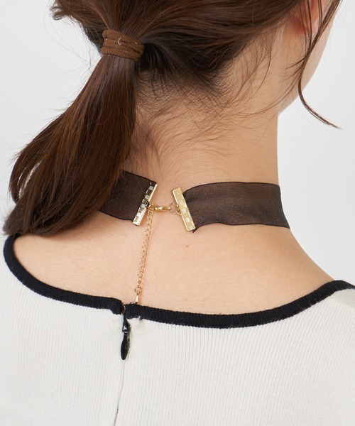 セール】リボンモチーフシアーチョーカー（ネックレス）｜ROYAL PARTY