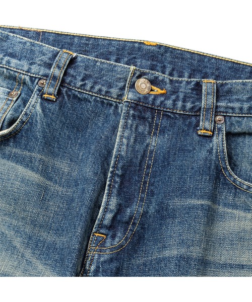 CALEE（キャリー）の「VINTAGE REPRODUCT TAPERED DENIM PANTS ＜USED＞（デニムパンツ・メンズ・インディゴブルー・32inch/34inch）」の4枚目の写真