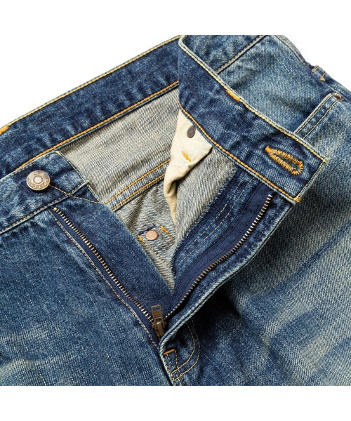 CALEE（キャリー）の「VINTAGE REPRODUCT TAPERED DENIM PANTS ＜USED＞（デニムパンツ・メンズ・インディゴブルー・32inch/34inch）」の5枚目の写真