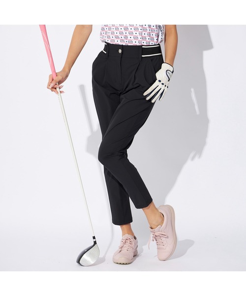marie claire(マリ・クレール)の「marie claire GOLF/マリクレール ゴルフ ゴルフウェア 撥水 8WAYストレッチ 軽量 タック入り テーパードパンツ ロングパンツ(その他パンツ・レディース・ホワイト/ブラック・LL/M/L)」の11枚目の写真