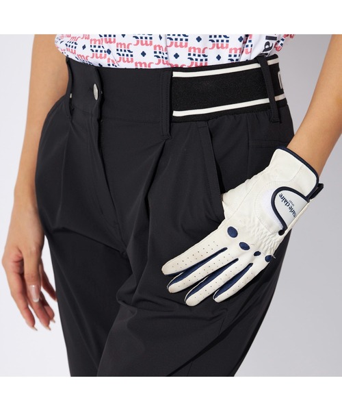 marie claire(マリ・クレール)の「marie claire GOLF/マリクレール ゴルフ ゴルフウェア 撥水 8WAYストレッチ 軽量 タック入り テーパードパンツ ロングパンツ(その他パンツ・レディース・ホワイト/ブラック・LL/M/L)」の16枚目の写真