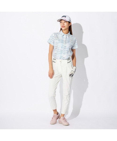 marie claire(マリ・クレール)の「marie claire GOLF/マリクレール ゴルフ ゴルフウェア 撥水 8WAYストレッチ 軽量 タック入り テーパードパンツ ロングパンツ(その他パンツ・レディース・ホワイト/ブラック・LL/M/L)」の5枚目の写真