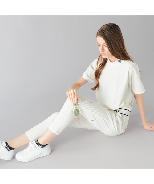 marie claire(マリ・クレール)の「marie claire GOLF/マリクレール ゴルフ ゴルフウェア 撥水 8WAYストレッチ 軽量 タック入り テーパードパンツ ロングパンツ(その他パンツ・レディース・ホワイト/ブラック・LL/M/L)」の19枚目の写真