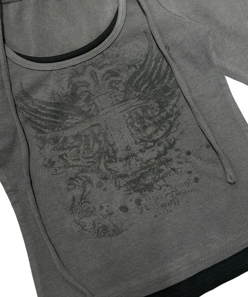 XU（エックスユー）の「【XU】tie set cross wing long sleeve