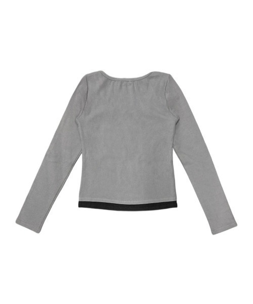 tシャツ 「XU」tie set cross wing long sleeve tee レディース XU（エックスユー）の「【XU】tie set cross wing long sleeve