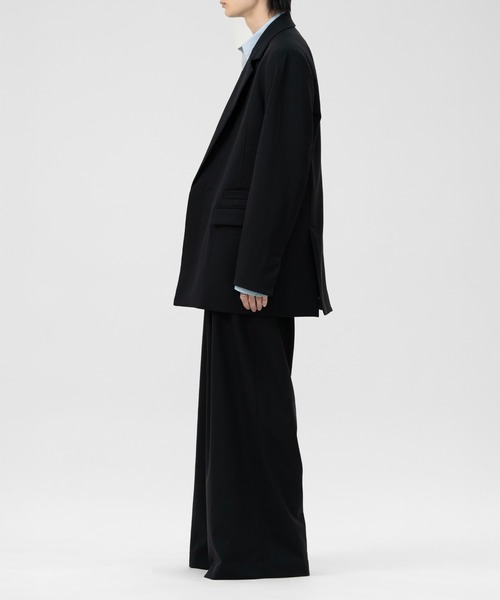 LAPIIS(ラピス)の「DOUBLE BREASTED FLY FRONT WOOL JACKET(テーラードジャケット・メンズ・ブラック/ブラウン系その他・MEDIUM/LARGE)」の13枚目の写真