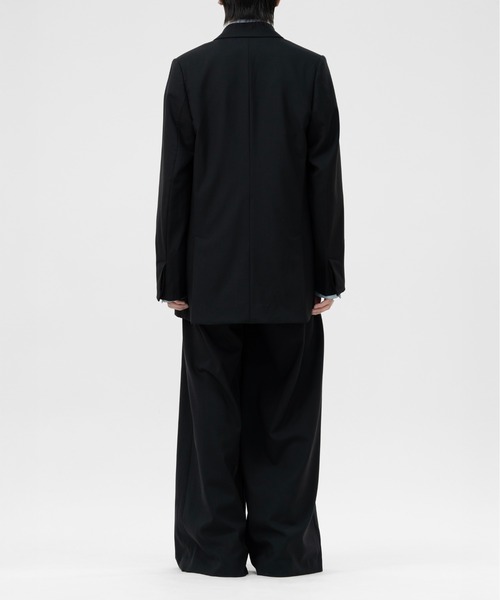LAPIIS(ラピス)の「DOUBLE BREASTED FLY FRONT WOOL JACKET(テーラードジャケット・メンズ・ブラック/ブラウン系その他・MEDIUM/LARGE)」の14枚目の写真