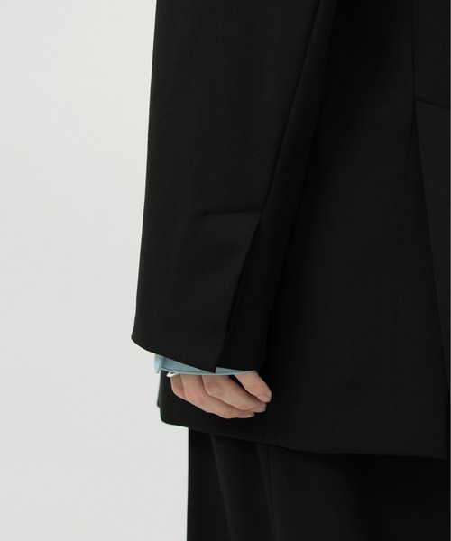 LAPIIS(ラピス)の「DOUBLE BREASTED FLY FRONT WOOL JACKET(テーラードジャケット・メンズ・ブラック/ブラウン系その他・MEDIUM/LARGE)」の19枚目の写真