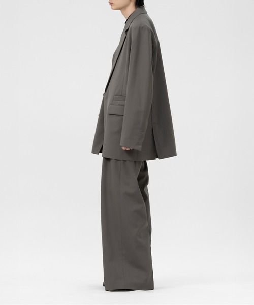 LAPIIS(ラピス)の「DOUBLE BREASTED FLY FRONT WOOL JACKET(テーラードジャケット・メンズ・ブラック/ブラウン系その他・MEDIUM/LARGE)」の3枚目の写真