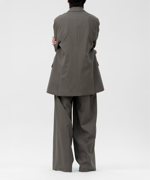 LAPIIS(ラピス)の「DOUBLE BREASTED FLY FRONT WOOL JACKET(テーラードジャケット・メンズ・ブラック/ブラウン系その他・MEDIUM/LARGE)」の4枚目の写真