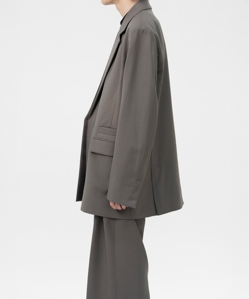 LAPIIS(ラピス)の「DOUBLE BREASTED FLY FRONT WOOL JACKET(テーラードジャケット・メンズ・ブラック/ブラウン系その他・MEDIUM/LARGE)」の8枚目の写真