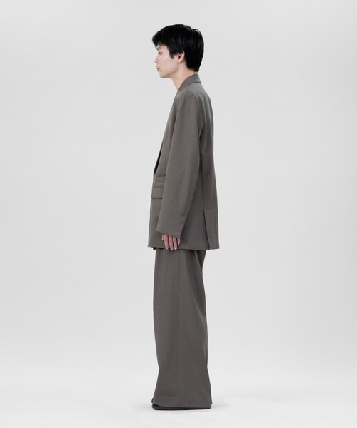 LAPIIS(ラピス)の「DOUBLE BREASTED FLY FRONT WOOL JACKET(テーラードジャケット・メンズ・ブラック/ブラウン系その他・MEDIUM/LARGE)」の10枚目の写真