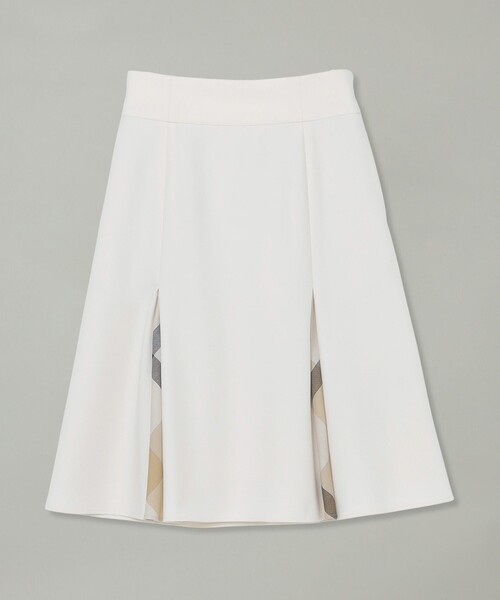 CB CRESTBRIDGE（シービークレストブリッジ）の「ボックスタックチェック切替ミモレスカート（スカート・レディース・ブラック/ホワイト系その他/ネイビー・M/S）」の8枚目の写真