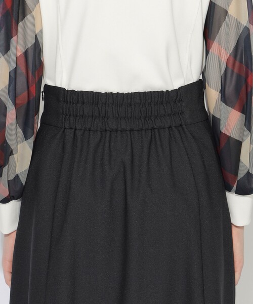CB CRESTBRIDGE（シービークレストブリッジ）の「ボックスタックチェック切替ミモレスカート（スカート・レディース・ブラック/ホワイト系その他/ネイビー・M/S）」の13枚目の写真