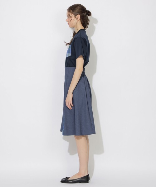 CB CRESTBRIDGE（シービークレストブリッジ）の「ボックスタックチェック切替ミモレスカート（スカート・レディース・ブラック/ホワイト系その他/ネイビー・M/S）」の18枚目の写真