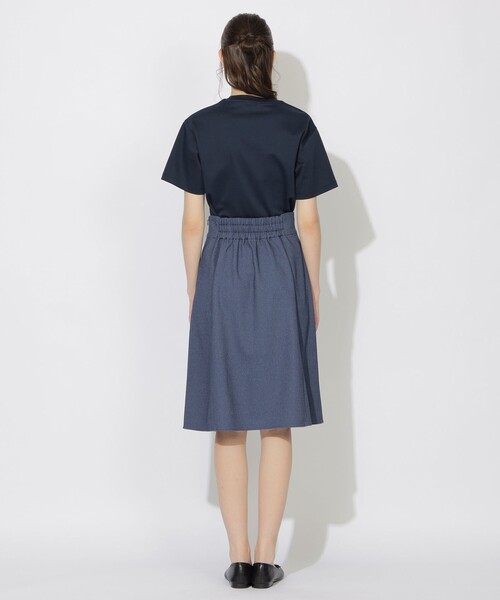 CB CRESTBRIDGE（シービークレストブリッジ）の「ボックスタックチェック切替ミモレスカート（スカート・レディース・ブラック/ホワイト系その他/ネイビー・M/S）」の19枚目の写真