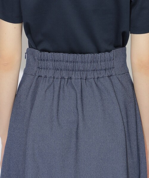 CB CRESTBRIDGE（シービークレストブリッジ）の「ボックスタックチェック切替ミモレスカート（スカート・レディース・ブラック/ホワイト系その他/ネイビー・M/S）」の21枚目の写真