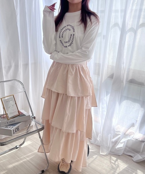 merrylatte(メリーラテ)の「ベーシックロゴロンT/長袖Tシャツ(Tシャツ/カットソー・レディース・B/A・MEDIUM)」の7枚目の写真
