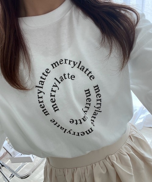 merrylatte(メリーラテ)の「ベーシックロゴロンT/長袖Tシャツ(Tシャツ/カットソー・レディース・B/A・MEDIUM)」の9枚目の写真