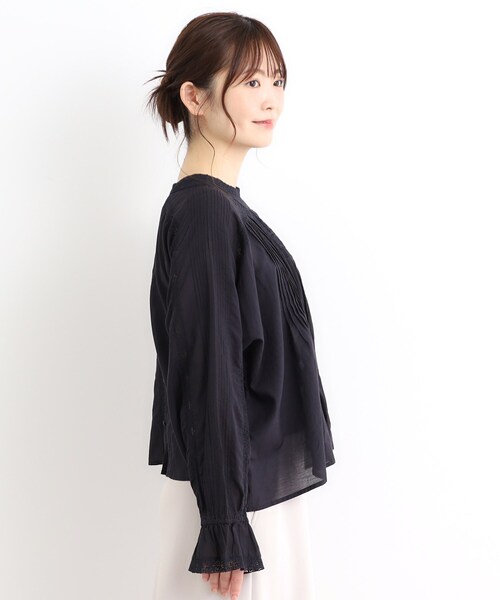 LAURA ASHLEY(ローラアシュレイ)の「【前後2WAY/羽織に使える】 リバーレースブラウス(シャツ/ブラウス・レディース・ブラック/オフホワイト・38)」の18枚目の写真