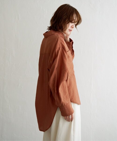 notch.(ノッチ)の「ワイドビッグシャツ(シャツ/ブラウス・レディース・オフホワイト/ブラウン/ベージュ・M)」の19枚目の写真