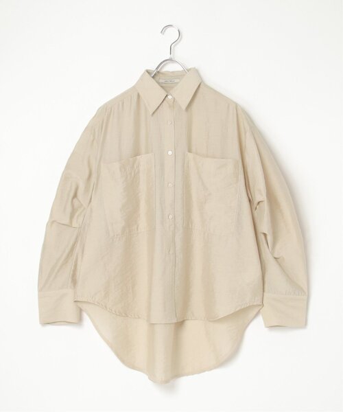 notch.(ノッチ)の「ワイドビッグシャツ(シャツ/ブラウス・レディース・オフホワイト/ブラウン/ベージュ・M)」の22枚目の写真