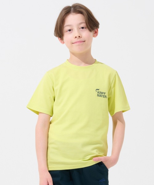 KRIFF MAYER Kid's Collection(クリフメイヤーキッズコレクション)の「【接触冷感】涼タッチシャリT(最大対決)(Tシャツ/カットソー・キッズ・ネイビー/ミント/イエロー/グレイッシュベージュ・170/160/150/140/130/120)」の8枚目の写真