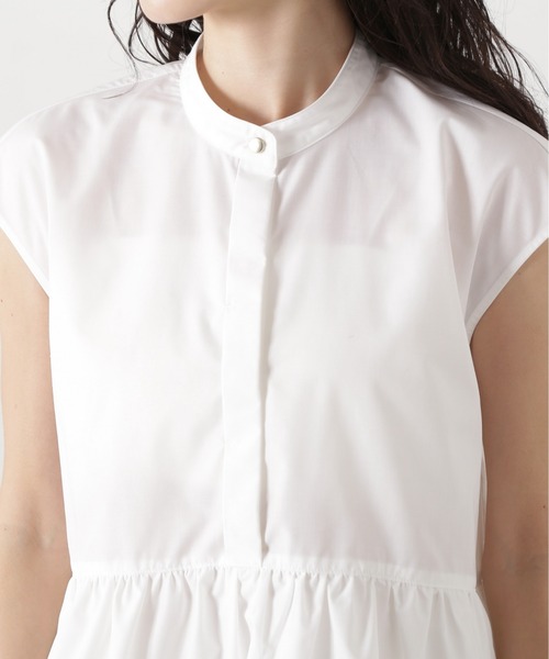 N.（N. Natural Beauty Basic）（エヌエヌナチュラルビューティーベーシック）の「バルーンペプラムブラウス（シャツ/ブラウス・レディース・ネイビー/オフホワイト/ブルー・MEDIUM）」の15枚目の写真