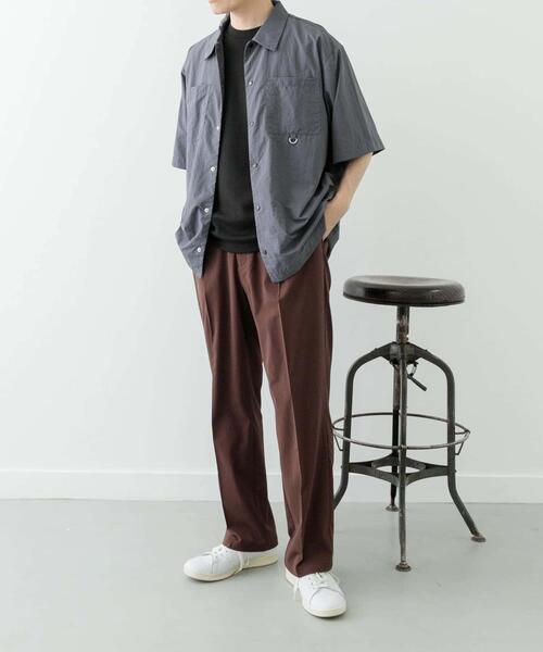 ITEMS URBANRESEARCH（アイテムズ アーバンリサーチ）の「『セットアップ対応』ヨウリュウ1-tuckテーパードパンツ（その他パンツ・メンズ・ブラウン/ネイビー/ブラック・MEDIUM/LARGE）」の12枚目の写真