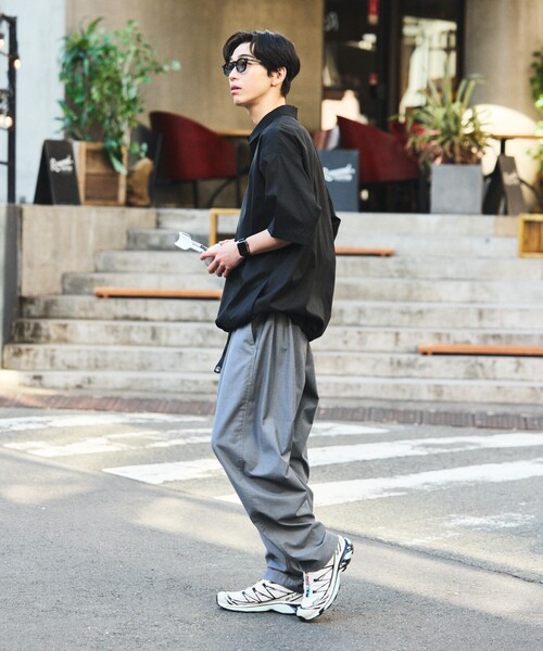 FREAK'S STORE（フリークスストア）の「限定展開 AiRide/エアライド リラックスフィット ポロシャツ（ポロシャツ・メンズ・グレイッシュベージュ/ブラック/チャコールグレー/ネイビー・SMALL/MEDIUM/LARGE）」の7枚目の写真