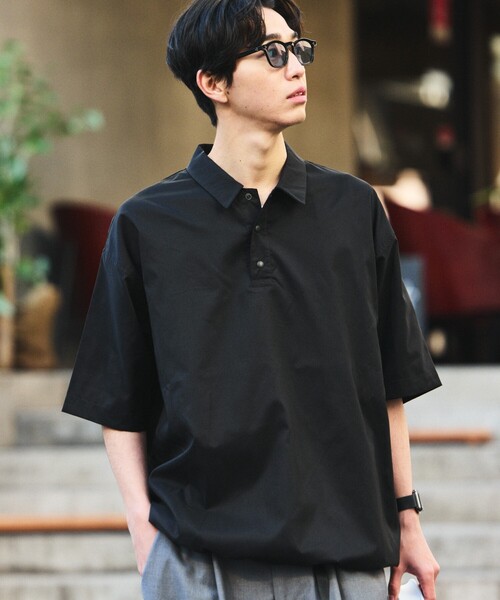 FREAK'S STORE（フリークスストア）の「限定展開 AiRide/エアライド リラックスフィット ポロシャツ（ポロシャツ・メンズ・グレイッシュベージュ/ブラック/チャコールグレー/ネイビー・SMALL/MEDIUM/LARGE）」の10枚目の写真