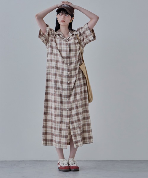 【MASAI Copenhagen】チェックシャツワンピース ギンガムチェック シャツワンピース（シャツワンピース）｜MHBG