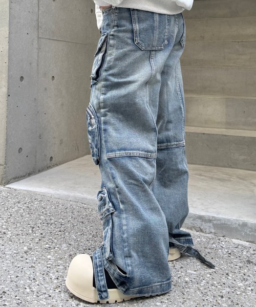 KsG(ケーエスジー)の「vintage wash pocket denim(デニムパンツ・レディース・ブラック/ブルー・SMALL/MEDIUM/LARGE/X-LARGE)」の4枚目の写真
