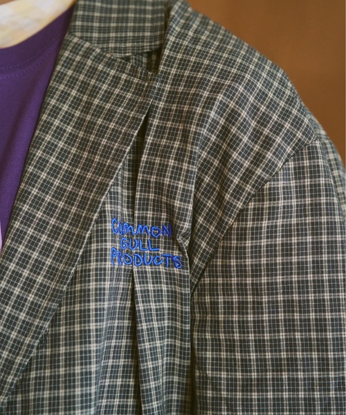 common gull products.（コモンガルプロダクツ）の「夜風に吹かれ寄るジャケット（テーラードジャケット・レディース・ブラック/ライトブルー・SMALL/MEDIUM/LARGE）」の10枚目の写真