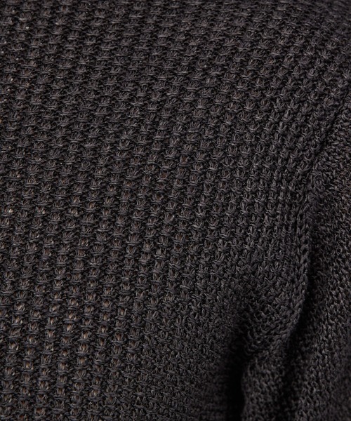 DESIGNWORKS（デザインワークス）の「和紙ニットTシャツ（Tシャツ/カットソー・メンズ・オレンジ/モカ/ライトベージュ/ブラック/カーキ/ブルー/レモンイエロー・46/48/50）」の13枚目の写真