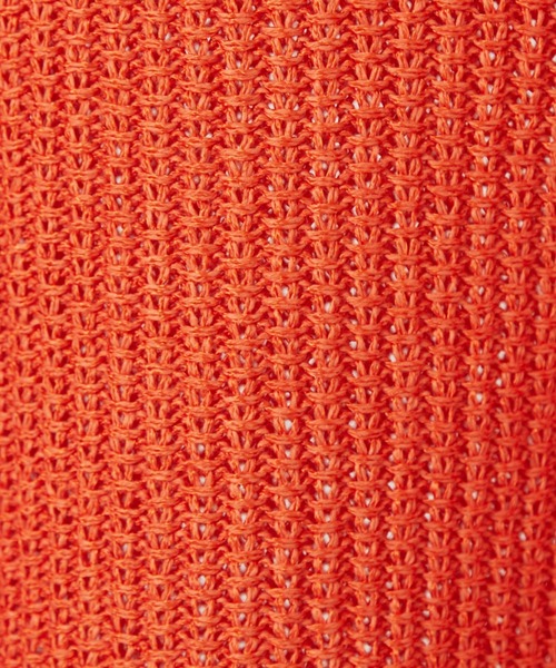 DESIGNWORKS（デザインワークス）の「和紙ニットTシャツ（Tシャツ/カットソー・メンズ・オレンジ/モカ/ライトベージュ/ブラック/カーキ/ブルー/レモンイエロー・46/48/50）」の15枚目の写真