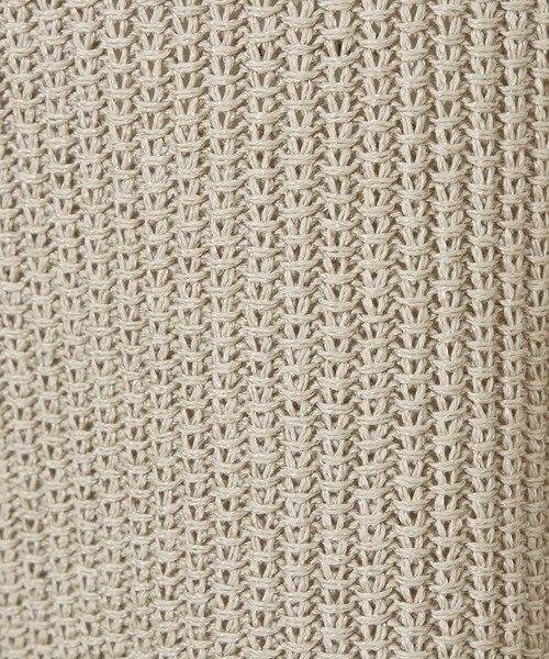 DESIGNWORKS（デザインワークス）の「和紙ニットTシャツ（Tシャツ/カットソー・メンズ・オレンジ/モカ/ライトベージュ/ブラック/カーキ/ブルー/レモンイエロー・46/48/50）」の18枚目の写真