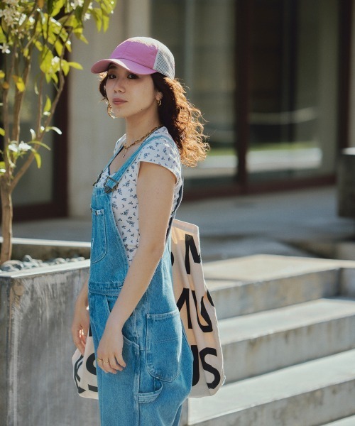 OVERRIDE(オーバーライド)の「OVERRIDE TAFFETA MESH CAP / オーバーライド(キャップ・レディース・ブラック/ピンク・57~59cm)」の10枚目の写真