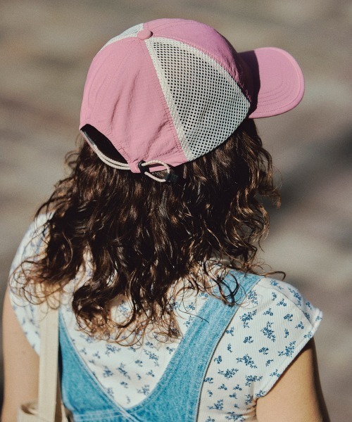 OVERRIDE(オーバーライド)の「OVERRIDE TAFFETA MESH CAP / オーバーライド(キャップ・レディース・ブラック/ピンク・57~59cm)」の12枚目の写真