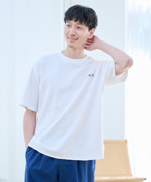 Arnold Palmer（アーノルドパーマー）の「寄り添うリネン シェア Tシャツ（Tシャツ/カットソー・レディース・ホワイト/チャコールグレー/ミント・LL/XS/L/M/S）」の3枚目の写真